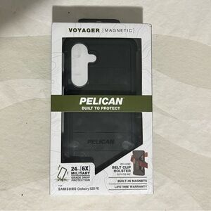 Pelican Voyager Magnetic Black Case for Samsung Galaxy S25 FE